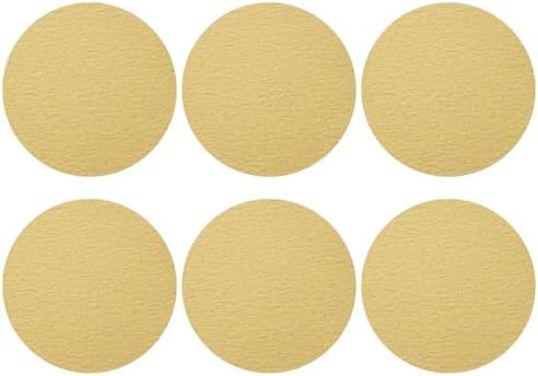 HARFINGTON 10 Pcs 8 Inch Sanding Discs 80 Grit Yellow Aluminum Oxide