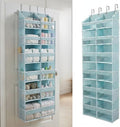 HOMELUX THEORY Over the Door Organizer, 6-Tier XL, 100D Fabric, Baby Blue