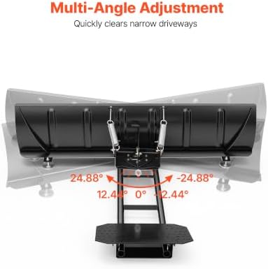 VEVOR Snow Plow Kit 60 in Universal Plow Attachment 3 Mount Options Black