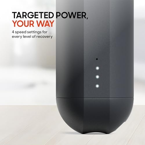 Sharper Image Powerboost Move Mini Percussion Massage Gun, Powerful & Quiet