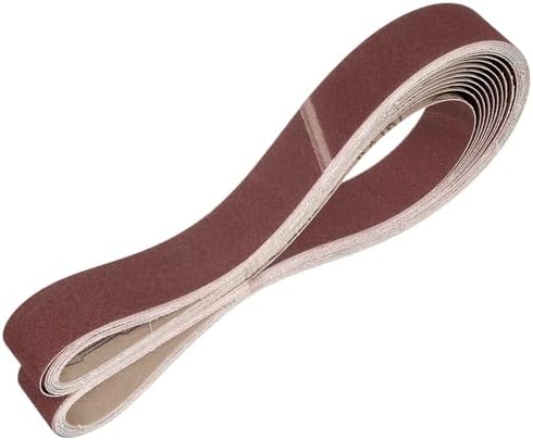 HARFINGTON 2 x 72 Inch Sanding Belts, 10 Pcs 120 Grits Aluminum Oxide