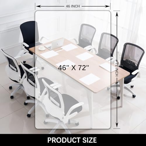 Kuyal Clear Chair mat for Hardwood Floor, 46 x 72 inches