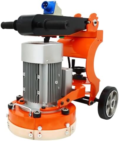 Electric Concrete Grinder Floor Edge Polishing Machine with Foldable Arms for Epoxy Terrazzo Marble Ground 220V 2.2KW