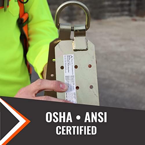 Malta Dynamics Reusable Roof Anchor 1PK – OSHA & ANSI Compliant Temporary Roof Fall Protection Anchor – Lightweight, Roof Safety Anchor with Durable Aluminum with 5,000 lb. Breaking Strength