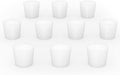 stonylab Silicon Rubber Stopper, White Tapered Lab Seal Silicon Stoppers Rubber Plugs (10-Pack, 6#)