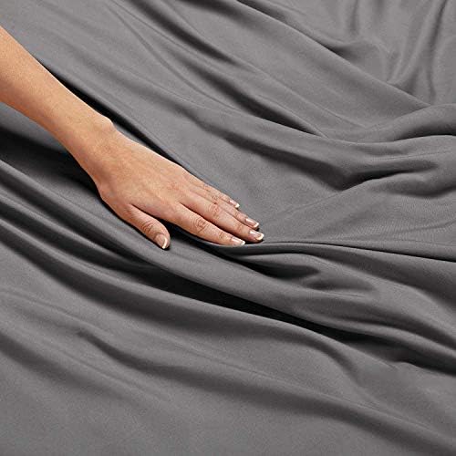 1000 Thread Count TWIN Size Egyptian 3pc Bed Sheet Set, Deep Pocket, GRAY