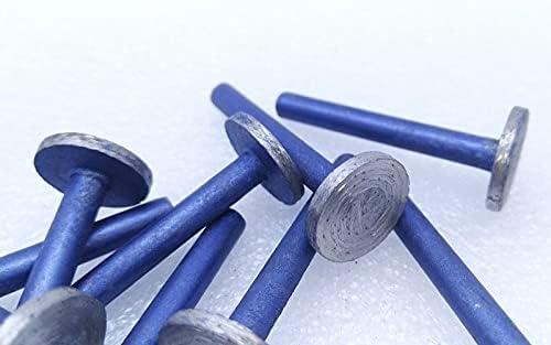 5pcs 46# Cylindrical Diamond Grinder Head T Wheel Sintering Mounted Points for Stone, 6mm Shank Carving Grinding,ALL X 1PCS
