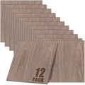 GSCIT Club 12 PCS Walnut Wood Veneer, 8 inch x 8 inch Wood Edge Banding Pre-glued Flexible, Veneer Tape Banding for Cabinet Repair Furniture Restoration