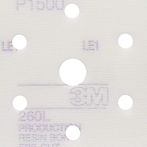 3M 1050 Hookit Coated Hook & Loop Disc - 6 in Dia Aluminum Oxide P1500 Grit - 01050 [PRICE is per DISC]