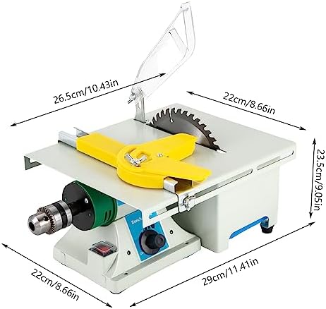 Table Saw Jewelry Making Polisher w/Flex Shaft Multifunctional Bench Grinder Sander Buffing Machine Metal Dental Polishing Woodworking Tool, 800-10000rpm