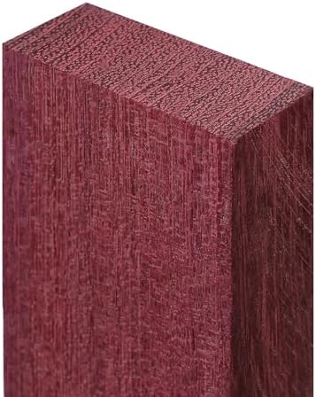 4 Pcs Purple Heart Wood Hardwood Lumber Board, 3/4" X 2" X 24"