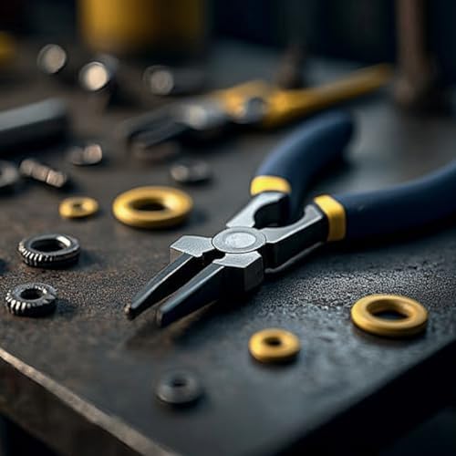 Professional 8" Weliding Pliers, Sharp MIG Pliers for Rust Resistant, Long Nose with Anti-slip Handle - Durable and Effecient (6pcs)