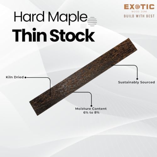 Hard Maple Thin Stock Lumber Boards Wood Crafts 1/4" x 6" x 36"