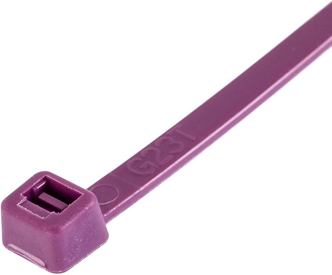 GTSE 8 Inch Purple Zip Ties, 1,000 Bulk Pack, 18lb Strength, UV Resistant Small Nylon Cable Ties, Self-Locking 8" Tie Wraps