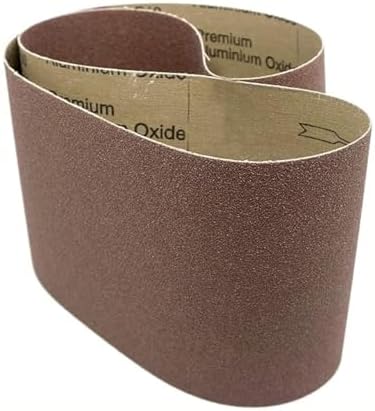 Benchmark Abrasives 6" x 48” Aluminum Oxide Sanding Belts for Grinding Deburring Polishing Rust Removal on Metal, Stainless Steel, and Carbon Steel, Use with Belt Disc Sander (2 Pack) - (36 Grit)