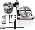 Rotary Table Cutting Tool with 80mm Self Centering Chuck & T-Nuts, 4"