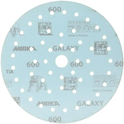 Mirka Galaxy Multifit 6 Inch Ceramic Discs, 600 Grit, Hook & Loop, 50 Pack