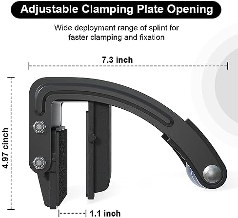 Panel and Plywood Carrier（2 Pack）, Plywood Lifting Tool and Drywall Carrying Tool, Panel Gripper for Wood Sheet Board uesd with one hand, Adjustable Clamping Thickness up to 1 inch
