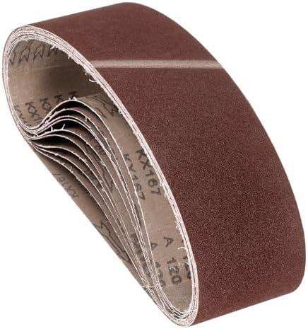 12 Pcs Sanding Belts 4 x 36 Inch 120 Grit Aluminum Oxide