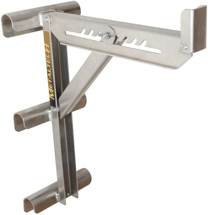 Metaltech 1 Unit 3-Rung Ladder Jack E-LJ30, Aluminum Jack for Scaffolding Extensions and Work Platforms, Scaffold, Masonry, Painting, Roofing Tool for Job Site and Home Improvement