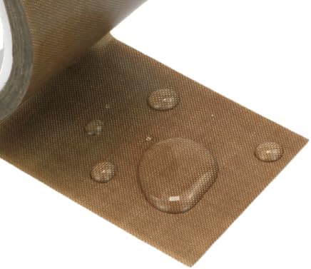 Brown Teflon Tape, Insulating PTFE Fabric, Teflon Tape for Sealing Machines, High-Temperature Resistant (50mm*50m W*L)