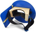Wendy's Pancake Welding Hood Helmet w/Strap - Right Handed - Blue