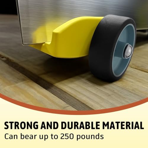 2 Pcs Plywood Dolly Drywall Dolly Cart, Small Drywall Cart with Wheel, Slot Sizes of 1/2", 3/4", 1", and 1-1/4 Inches Wood Paneling and Plywood Carrier, Holds up to 250 Lbs, 6x5x3 Inches