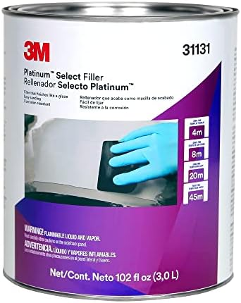 3M Platinum Select Filler 31131, Lightweight, Stain Free, Tack Free, Creamy Formula, 1 gallon (3 fl oz)