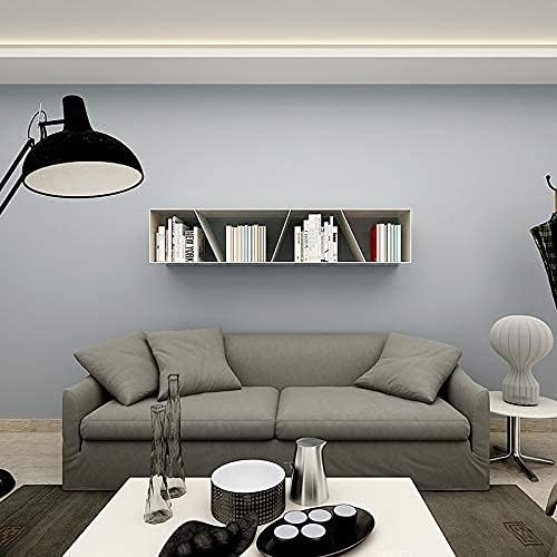 Gray Self-Adhesive Wallpaper SelfA-dhesive Film Stick Paper | Easy to Apply Peel and Stick Wallpaper Shelf Liner Table and Door Reform Wall paper 15.75 Inch by 393.7 inch
