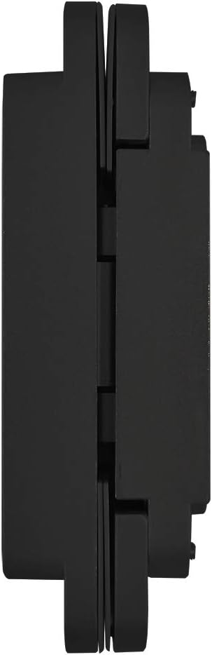 Invisible Hinge Concealed Door Hinges Heavy Duty Hidden Hinge up to 176 Pound Doors 3-D Adjustable 7 inch Black - 2 Pack