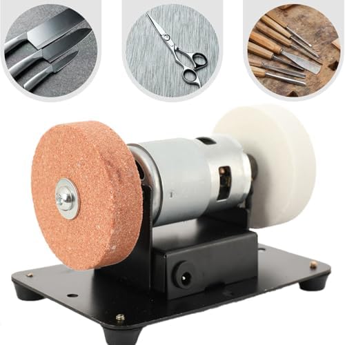 Mini Bench Grinder Electric Benchtop Sander, 96W Electric Grinding Machine