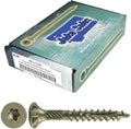 8 x 1-1/4" Bronze Coated Multipurpose Wood Screw - Torx/Star Drive Flat Head Exterior Coated - ACQ Compatible CASE Qty 9 x 5lb Pkgs 10395 Screws