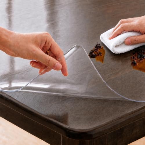 Clear Table Cover Protector 36x96'', Waterproof 1.5mm PVC Pad Tablecloth