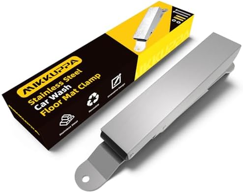 MIKKUPPA Car Mat Clamps, Heavy Duty Stainless Steel, 4 Pack