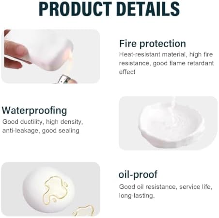 2026 Upgrade Repair Sealing Clay, Waterproof Sealant Mastic, Cement Crack Filler, Quick Mending Mud for Drain Connection, Wall Hole, Air Conditioning Hole Waterproof Seal Putty (24)
