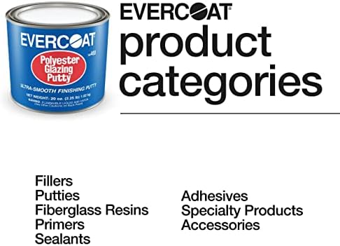 Evercoat Polyester Glazing Putty for Galvanized Steel, Aluminum, Fiberglass & More - 20 Oz