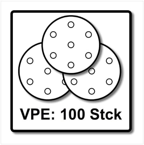 Festool 497170 Granat P150 Grit 5-Inch (125mm) Diameter Abrasive Sanding Discs, 100-Pack