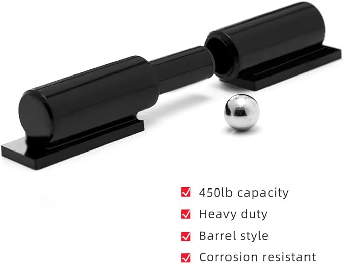 Heavy Duty Gate Hinges 5 Inches - 2 Pack Black Iron Door Hinge Barrel Style 450 Lbs Capacity for Swing Door Trailer Ramp Gate - Weld On Install