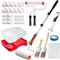 Mister Rui 4 Inch and 9 Inch Paint Roller Kit with 3-Ft Extension Pole
