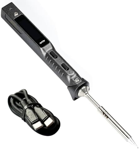 Original TS101 Upgraded from TS100 Type C PD DC Programmable 50-400℃ Temperature Adjustable Pocket-size Portable Soldering Iron for Field Repair (NO POWER SUPPLY)