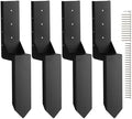 VEVOR Fence Post Anchor Repair Kit, 4 Pack 3.5 x 3.5 Inches Inner Diameter
