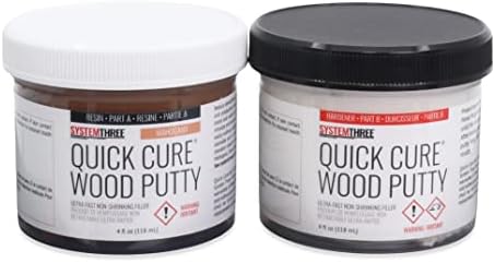 SYSTEMTHREE Quick Cure Putty, Mahogany, 8-oz Kit