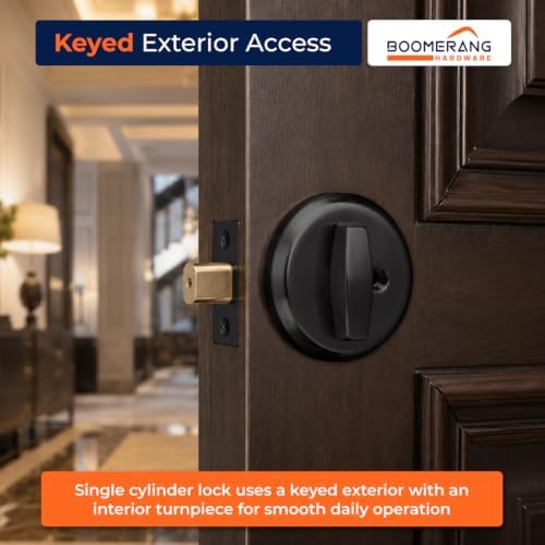 Boomerang DB7431 Heavy-Duty Designer Commercial Deadbolt Lock, 6-Pin