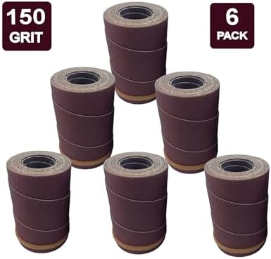 Ready-to-Wrap Sandpaper Rolls | 150 Grit | 6 Pack | for Supermax 16-32 Drum Sanders by Monarch Industrial