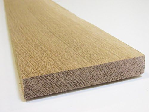Woodchucks Wood 3/4 Inch x 2 Inch x 16 Inch Solid White Oak Hardwood Lumber as Cutting Board Wood Boards (10 Pack)