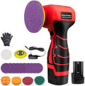 Cordless Sander, 3" Palm Sander with 16.8V 2.0Ah Li-ion Battery, 3500RPM Mini Polisher, 19 Accessories Sanders Tool for Sanding/Polishing/Waxing/Cleaning