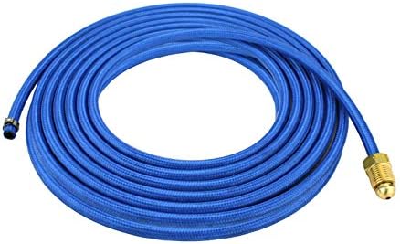 SÜA - Water Hose for 18 Series Water-Cooled TIG Torches - 25 Feet - Super Flex Blue Braided - Model 41V32-R