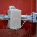 PACLOCK's 82-Series Patented Container Lock, UCS, Keyed Alike U-Pick!, Silver, Anodized Aluminum, 1, for Ribbed-Handles on Container Doors