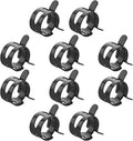 Fielect 0.59"/15mm ID Constant Tension Band Hose Clamps,Spring Band Type Action Hose Clamp Manganese Steel Low Pressure Air Clip for Automotive Mechanical Fuel Water Pipe Air Tube,Black Coated 30pcs
