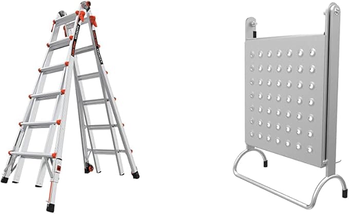 Little Giant Velocity 26 Type IA Multi-Position Ladder, Aluminum, Silver & Black, 375 lbs Weight Rating, 25.1 Feet
